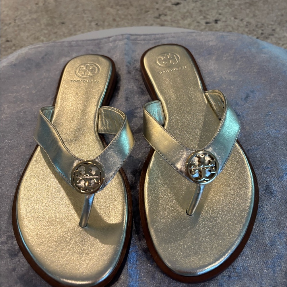 Tory Burch Metallic Gold Sandals